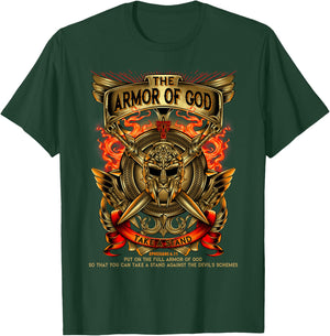 Armor Of God -Warrior Of Christ - Ephesians 6:11 T Shirt T-Shirt - T-Shirt | Forest