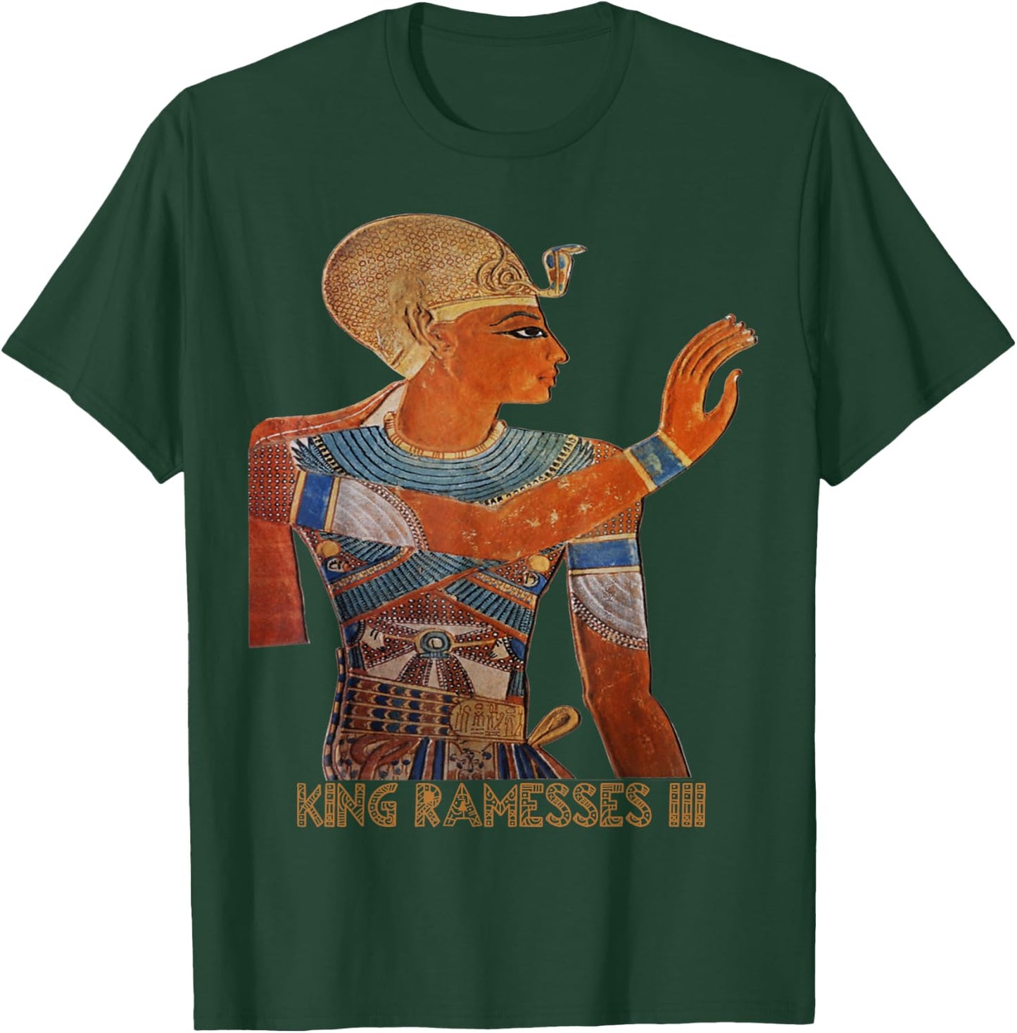 King Ramesses III the Warrior Egyptian Pharaoh Gift T-Shirt - T-Shirt | Forest