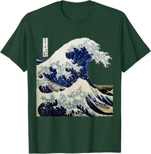 Kanagawa Japanese The Great Wave T-Shirt - T-Shirt | Forest