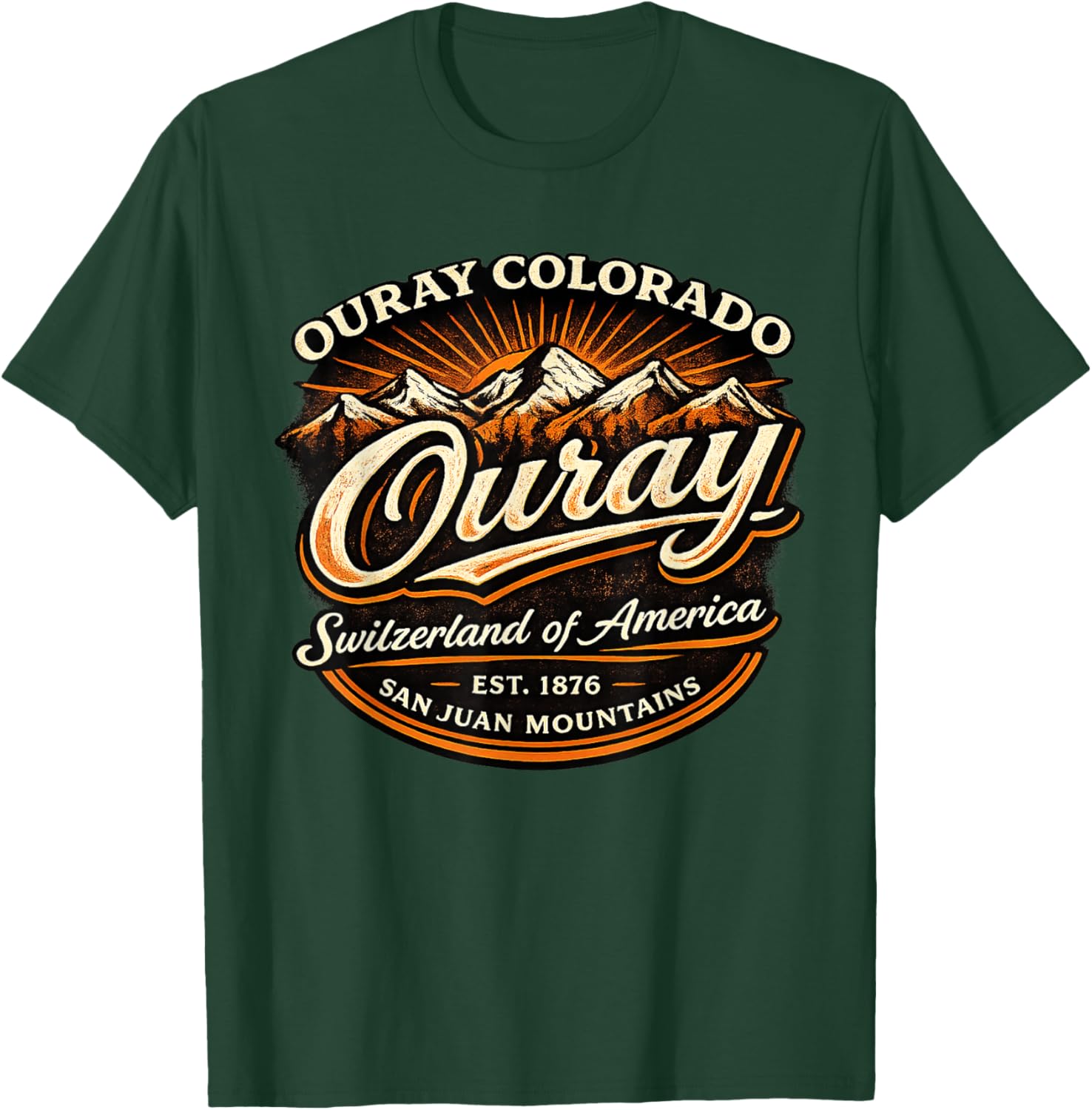Ouray Colorado Vintage Switzerland of America T-Shirt - T-Shirt | Forest