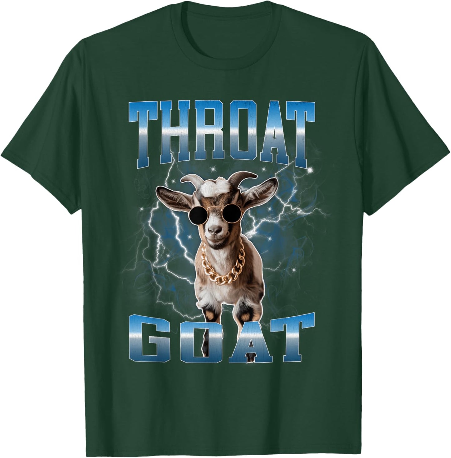 Throat Goat Meme Funny Gen Z Dank Meme Head Bootleg T-Shirt - T-Shirt | Forest