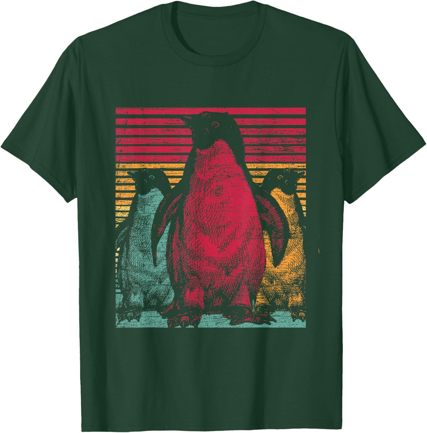 Retro Penguin T-Shirt - T-Shirt | Forest