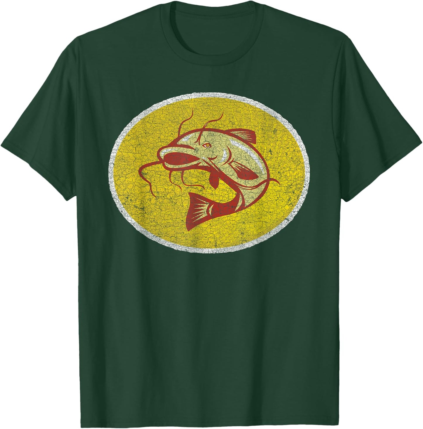 Catfish Shirt - Retro Vintage Iron On Style 70s 80s T Shirt T-Shirt - T-Shirt | Forest