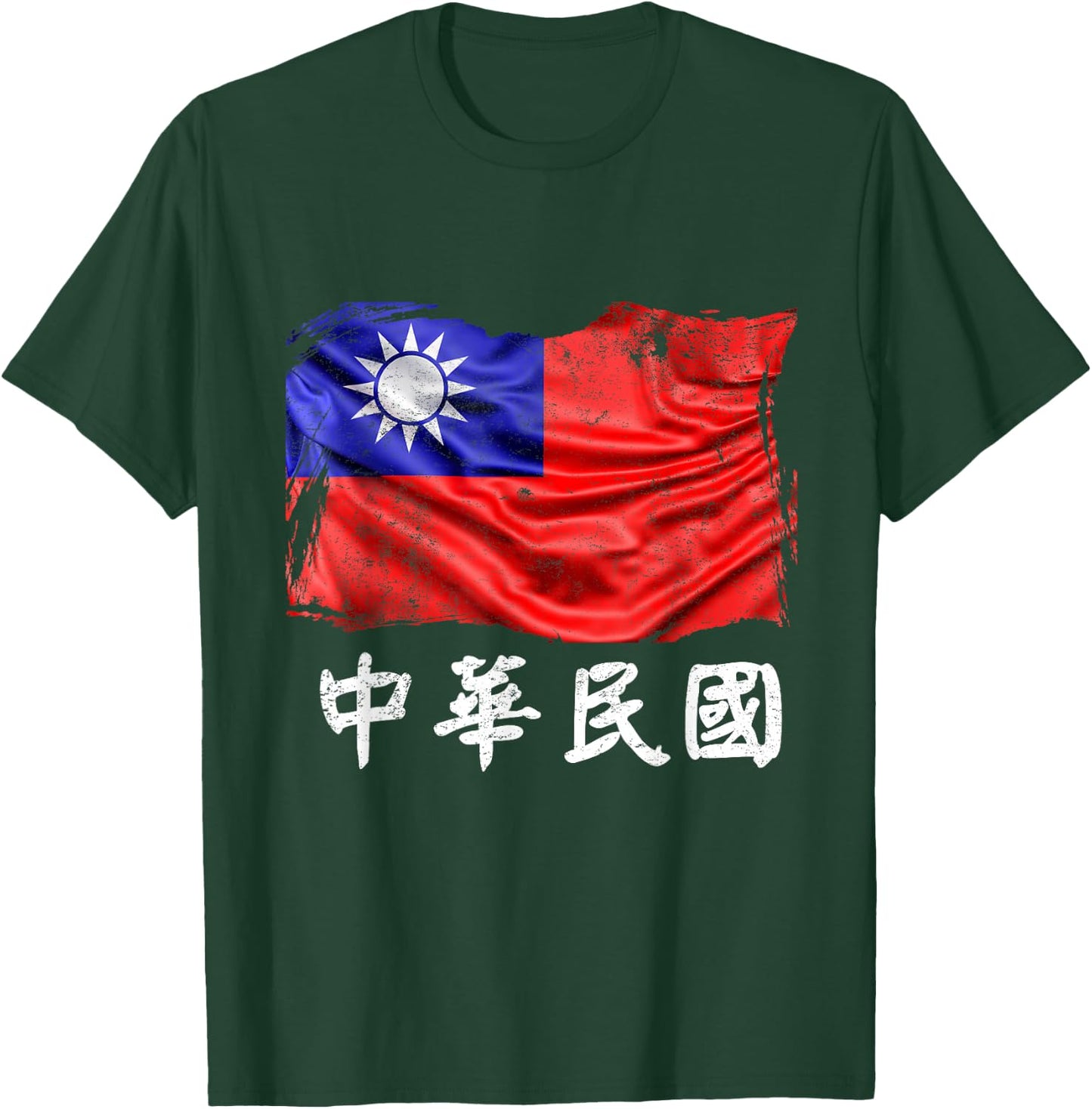 Taiwan Flag Republic of China ROC Flag Shirt T-Shirt - T-Shirt | Forest