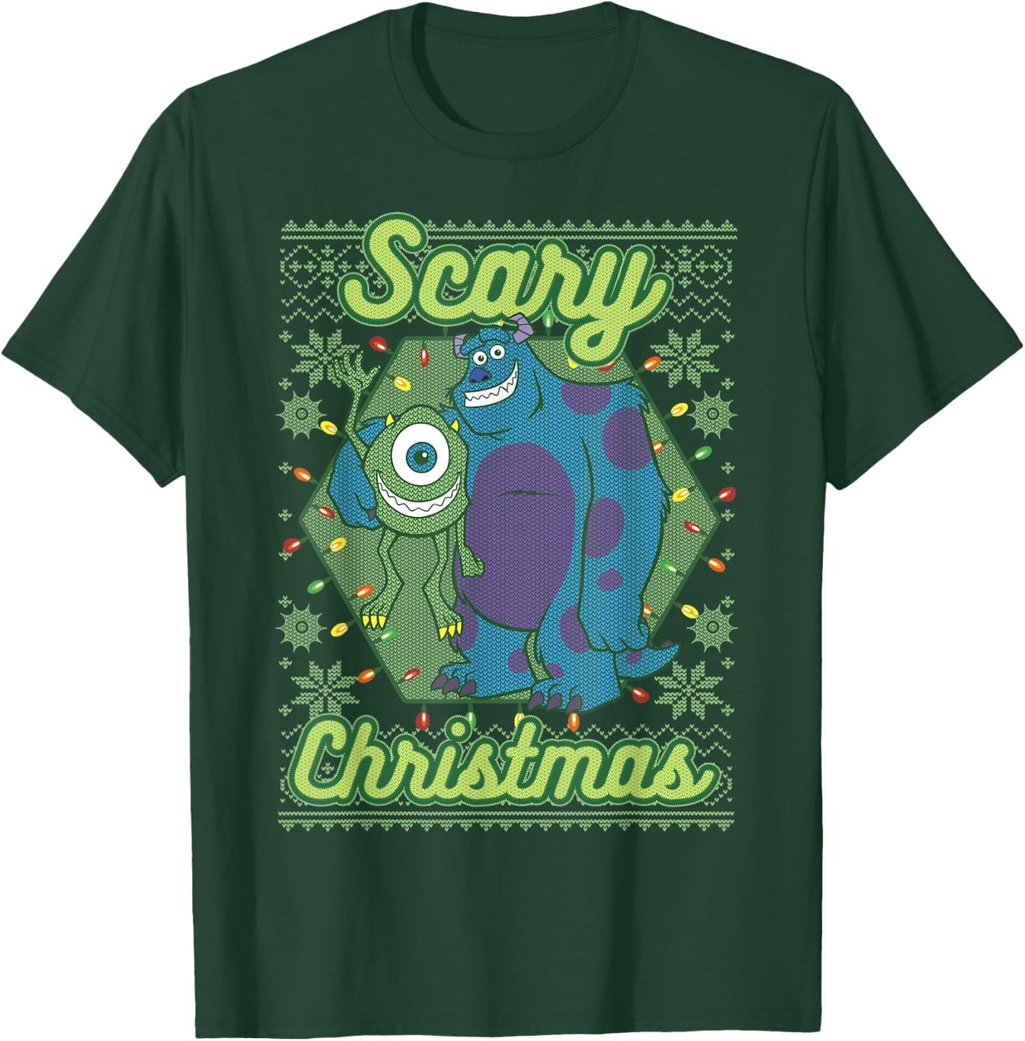 Disney Pixar Monsters University Scary Christmas T-Shirt - T-Shirt | Forest