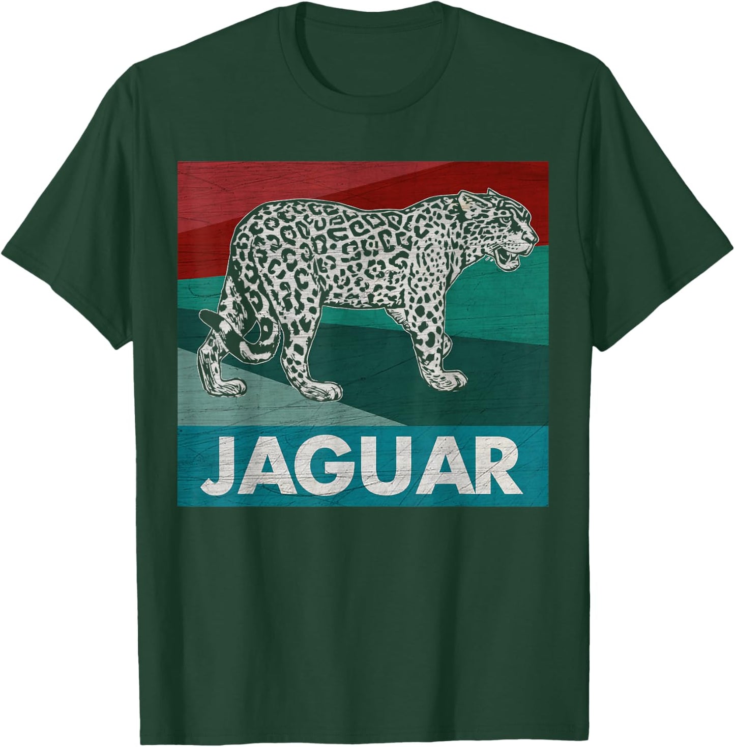 Retro Jaguar Shirt - Cool Vintage Style Print Gift T-Shirt - T-Shirt | Forest