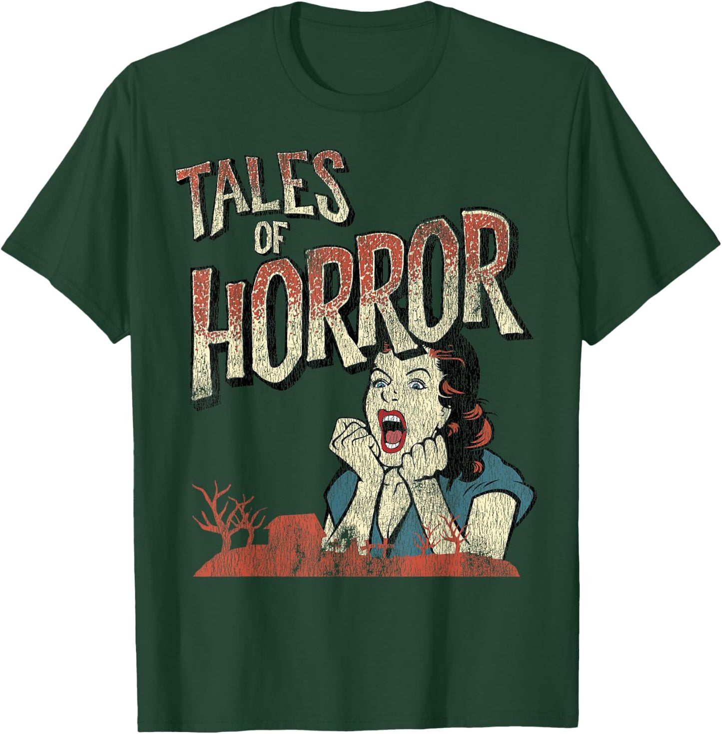 Vintage Horror Movie Poster Shirt Funny Halloween T-Shirt - T-Shirt | Forest