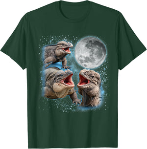 Rhino Iguana Lover Galaxy Moon Reptile Wildlife Zoologist T-Shirt - T-Shirt | Forest