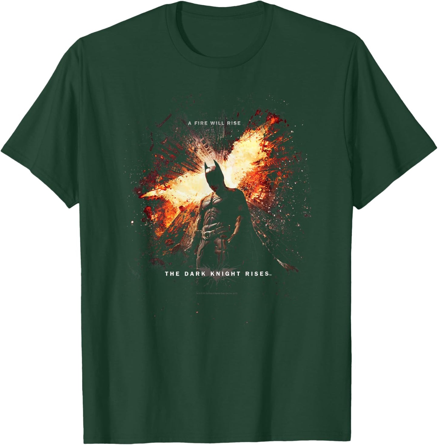 Batman Dark Knight Rises Fire Will Rise T-Shirt - T-Shirt | Forest