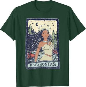 Disney Pocahontas Fierce Colorful Pose Poster T-Shirt - T-Shirt | Forest