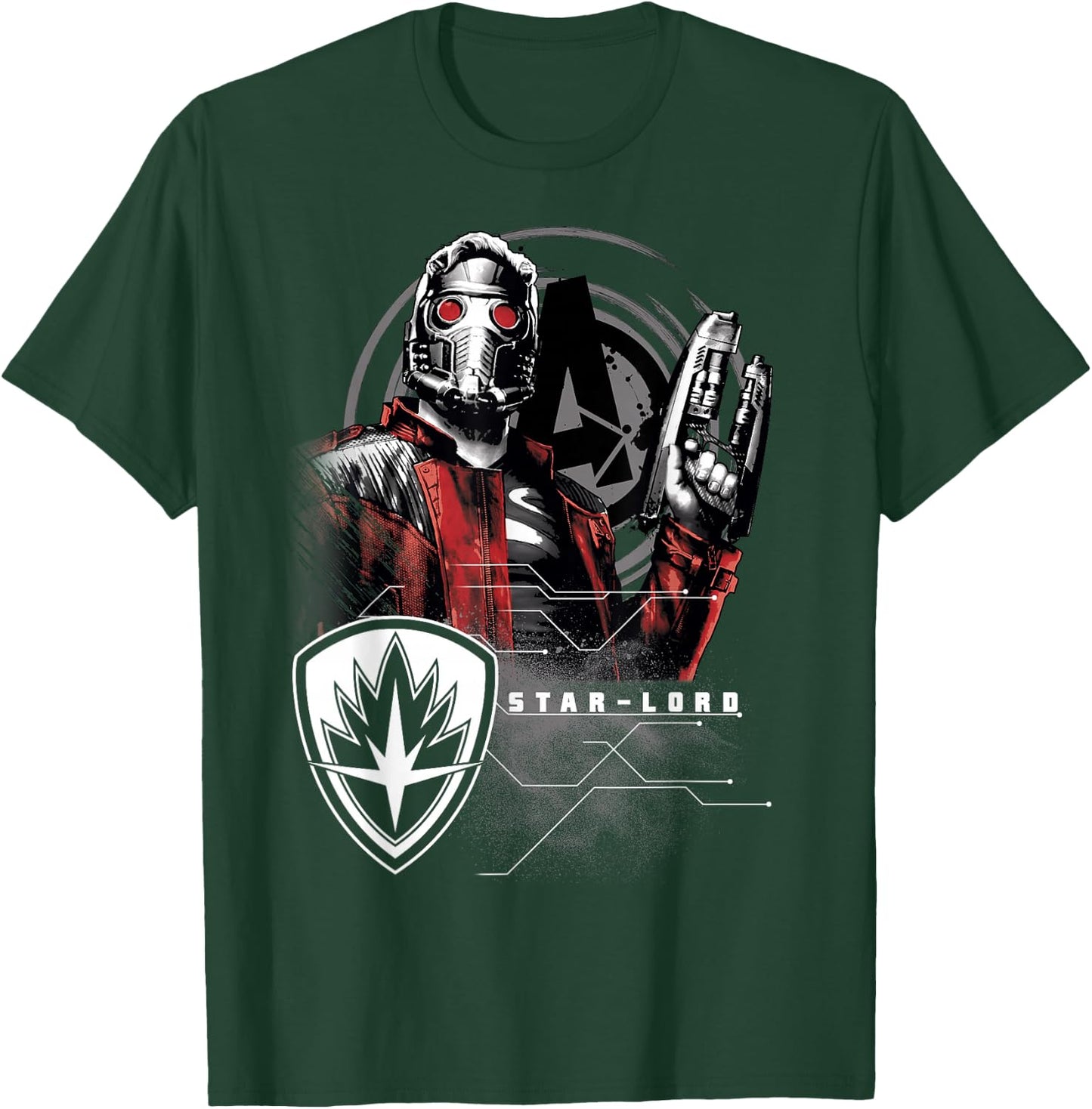 Marvel Infinity War Star-Lord Grunge Pose Graphic T-Shirt - T-Shirt | Forest