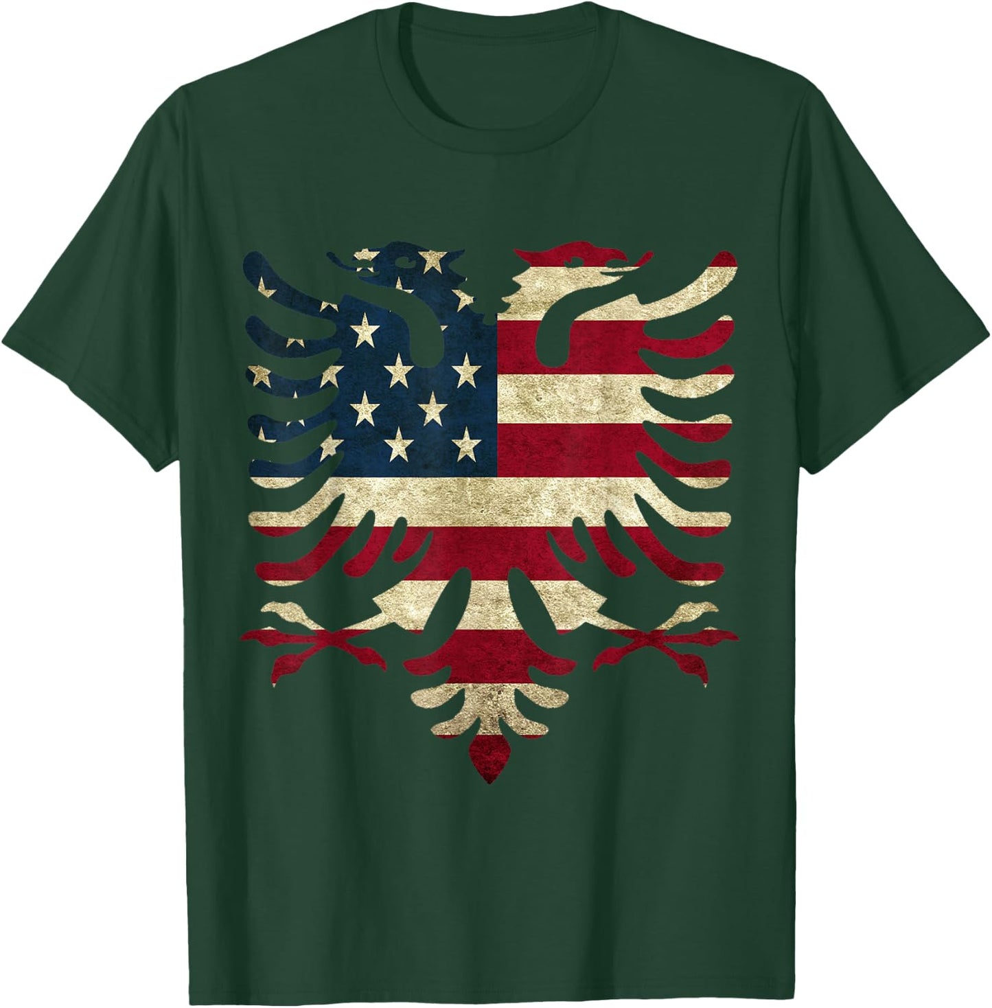 Albanian Eagle Shirt Men's Albanian With Eagle T-Shirt - T-Shirt | Forest
