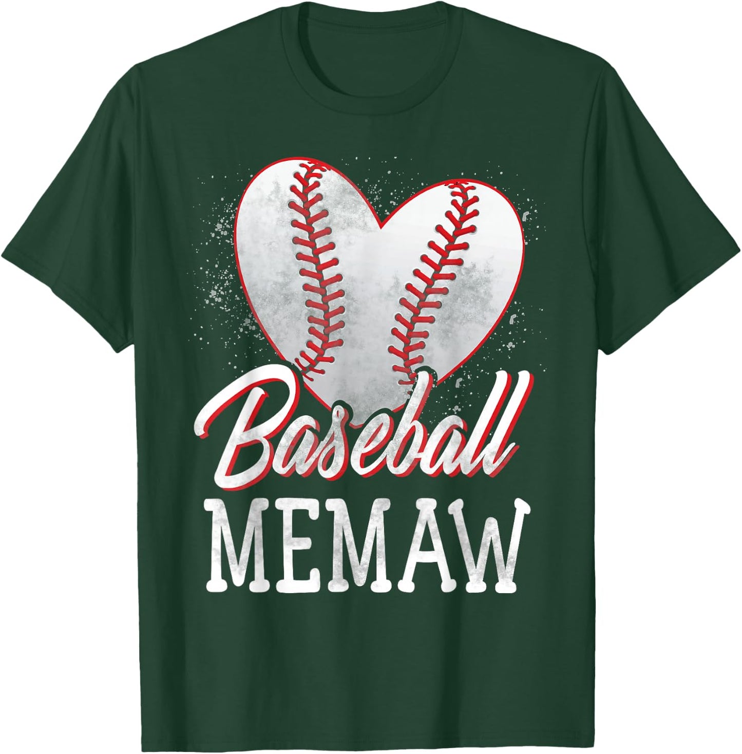 Baseball Memaw Baseball Player T-Shirt - T-Shirt | Forest