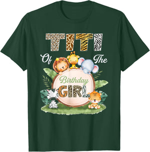 Wild Titi of The Birthday Girl Zoo Safari Jungle Animal T-Shirt - T-Shirt | Forest