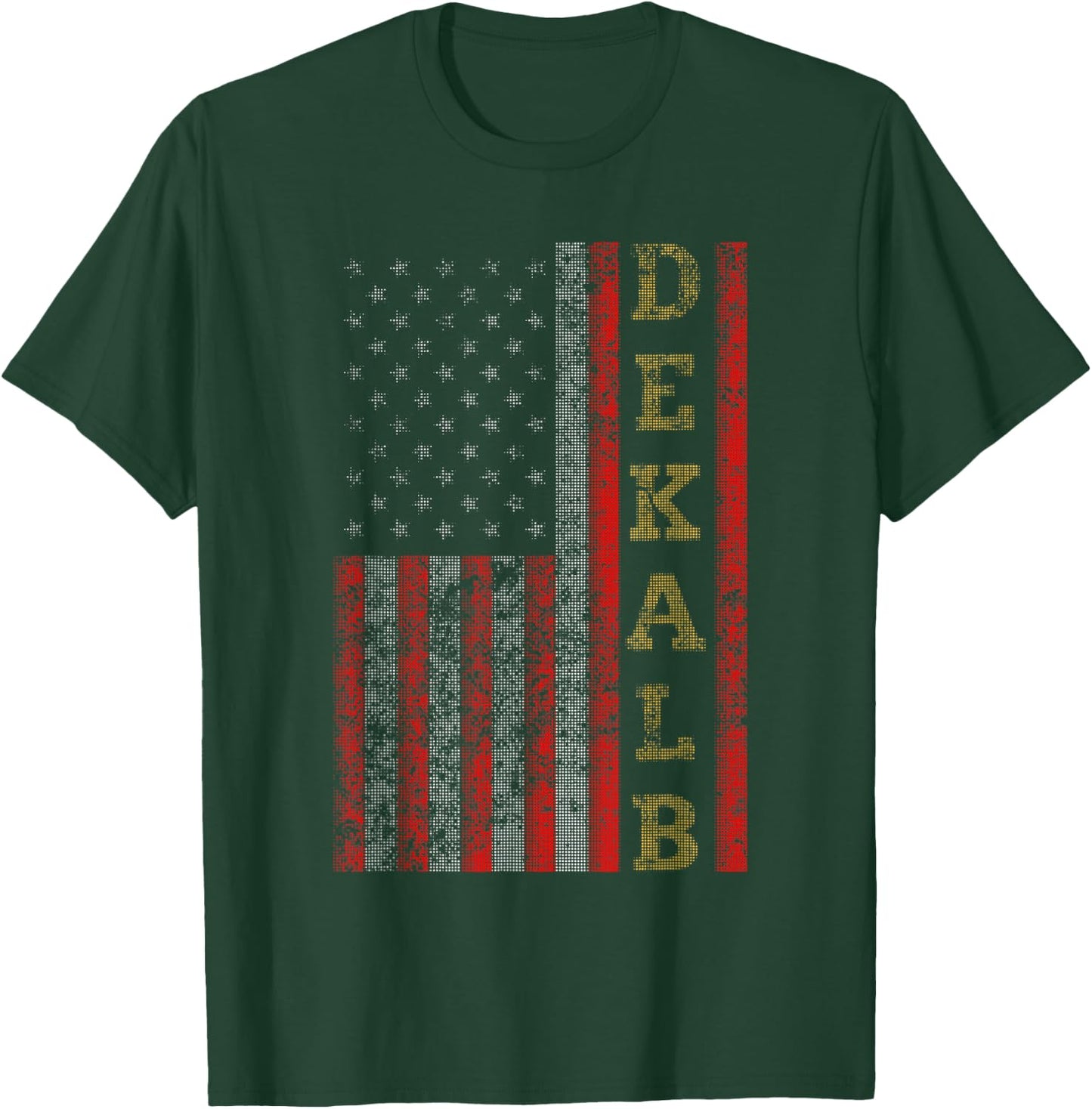 Cool Patriotic Dekalb USA - US Flag Gift T-Shirt - T-Shirt | Forest