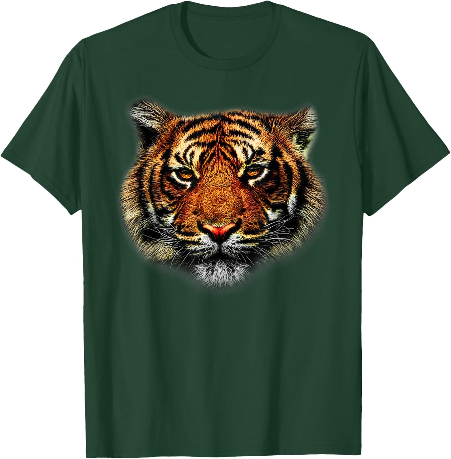 Tiger Eyes Animal Print Leopard Cheetah Head Lion Cat Shirt Women Kids T-Shirt - T-Shirt | Forest