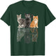 Cats Reflection Mirror Puma Cheetah Tiger Funny Cat Lover Men Women Kids T-Shirt - T-Shirt | Forest
