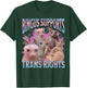 Bingus Supports Trans Rights Funny Sphinx Cat Meme Bootleg Men Women T-Shirt - T-Shirt | Forest