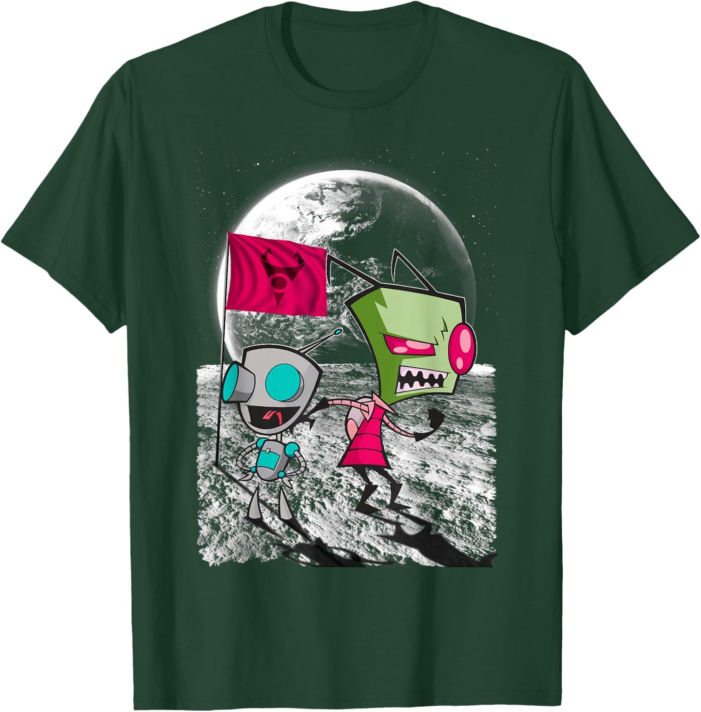 Nickelodeon Invader Zim Man on the Moon T-Shirt - T-Shirt | Forest
