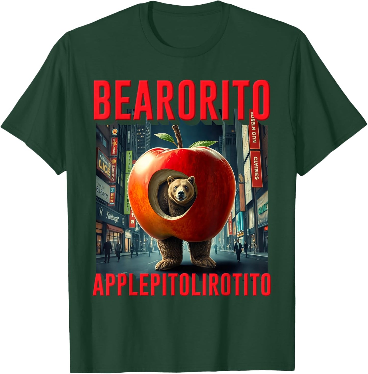 Hilarious Kids Boys Meme AI Game Bearorito Applepitolirotito T-Shirt - T-Shirt | Forest