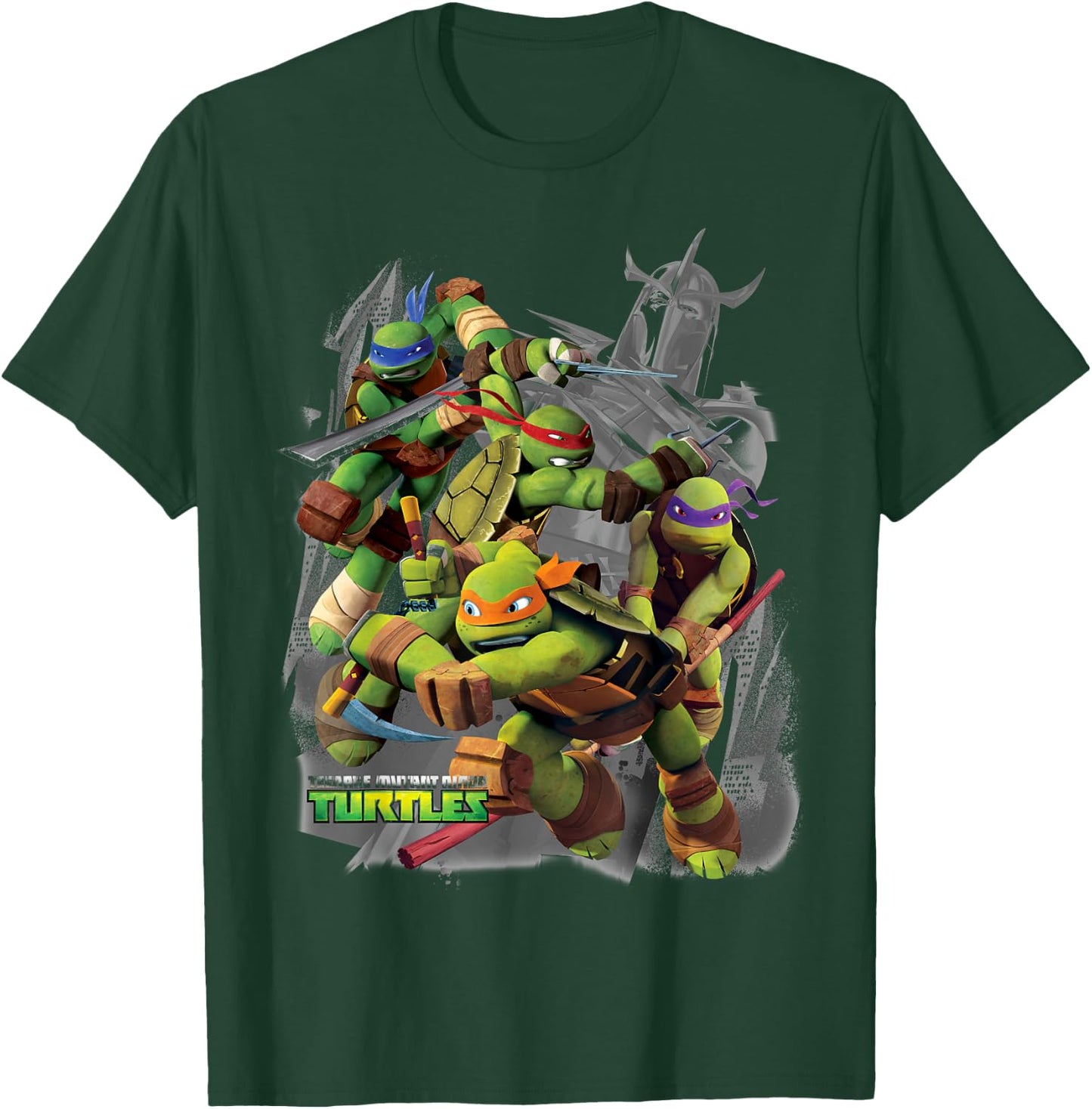 Teenage Mutant Ninja Turtles Versus Shredder T-Shirt - T-Shirt | Forest