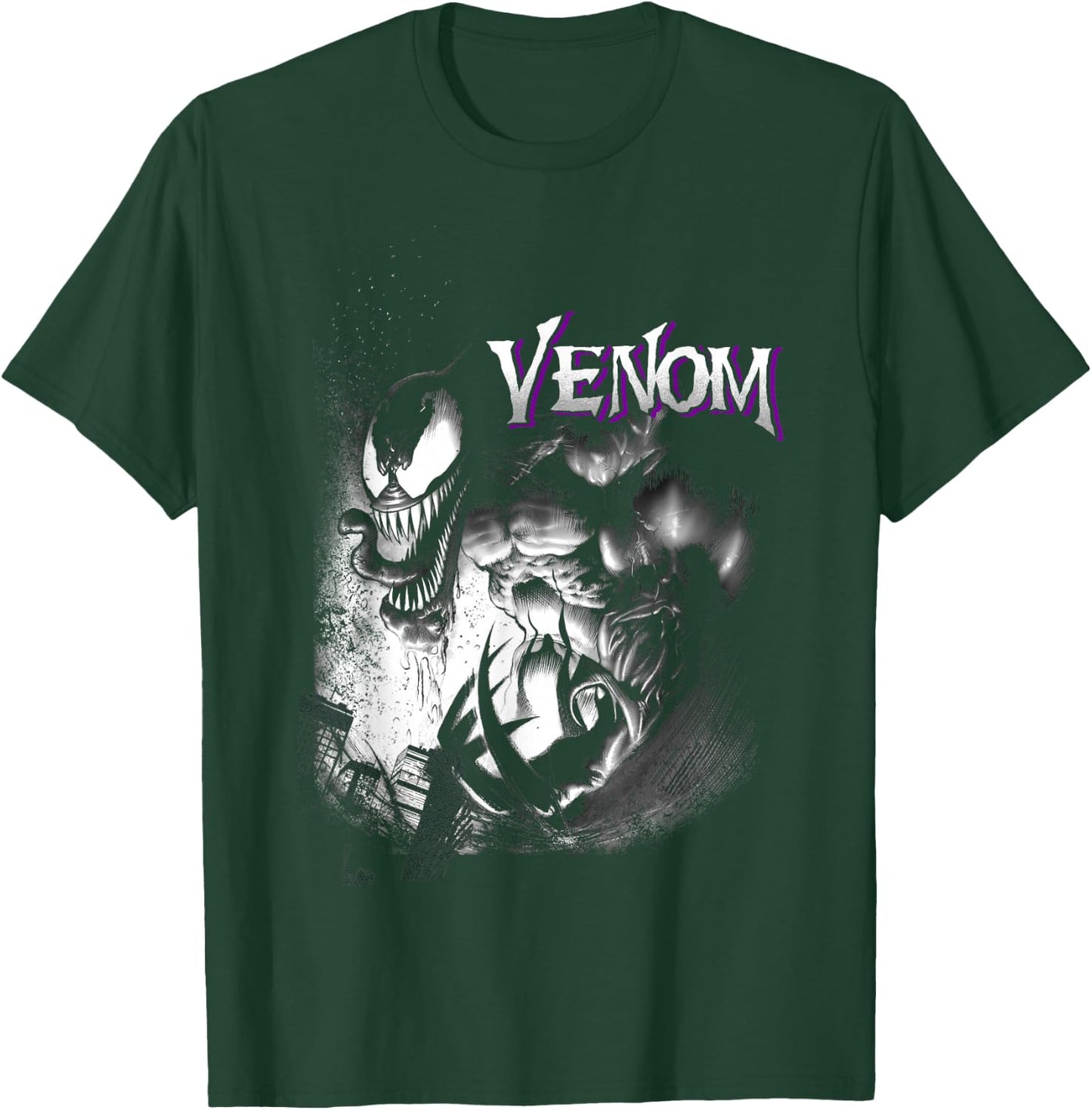 Marvel Venom City Shadows Graphic T-Shirt - T-Shirt | Forest