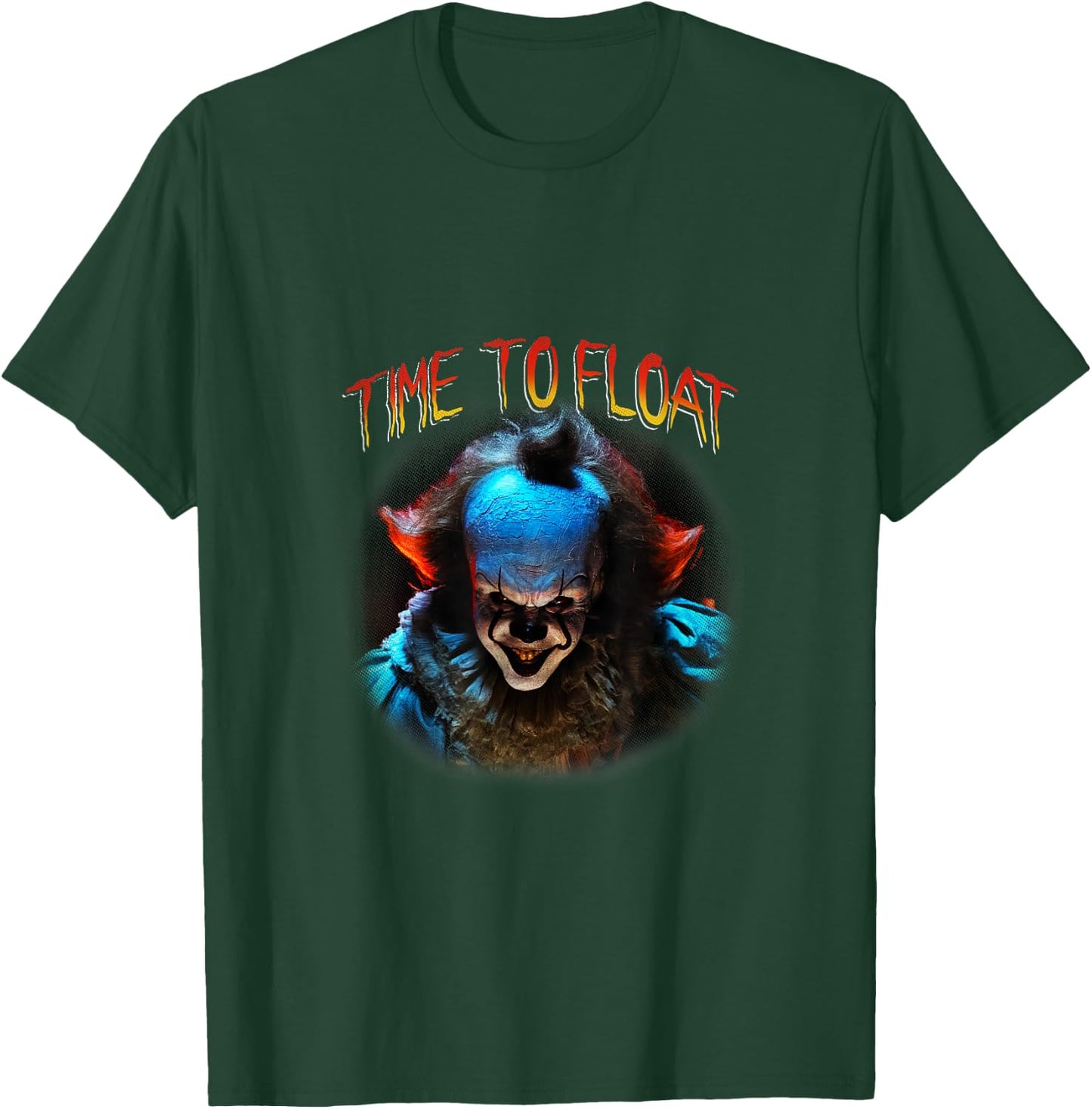 It Time To Float Creepy Pennywise Big Face Chest Portrait T-Shirt - T-Shirt | Forest