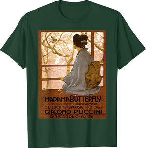 Vintage poster - Madama Butterfly Retro T-Shirt - T-Shirt | Forest
