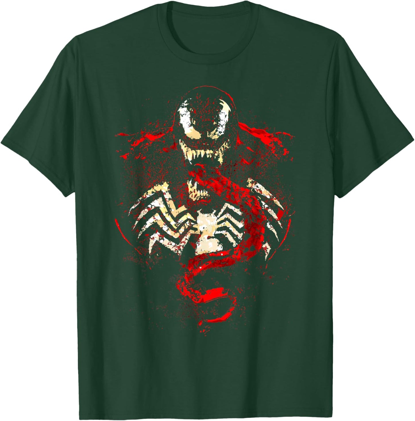 Marvel Venom Splatter Tongue Cut-Out Graphic T-Shirt - T-Shirt | Forest