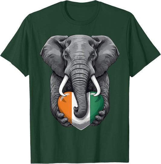 Ivory Coast Flag Cote D'Ivoire Ivorian Roots T-Shirt - T-Shirt | Forest