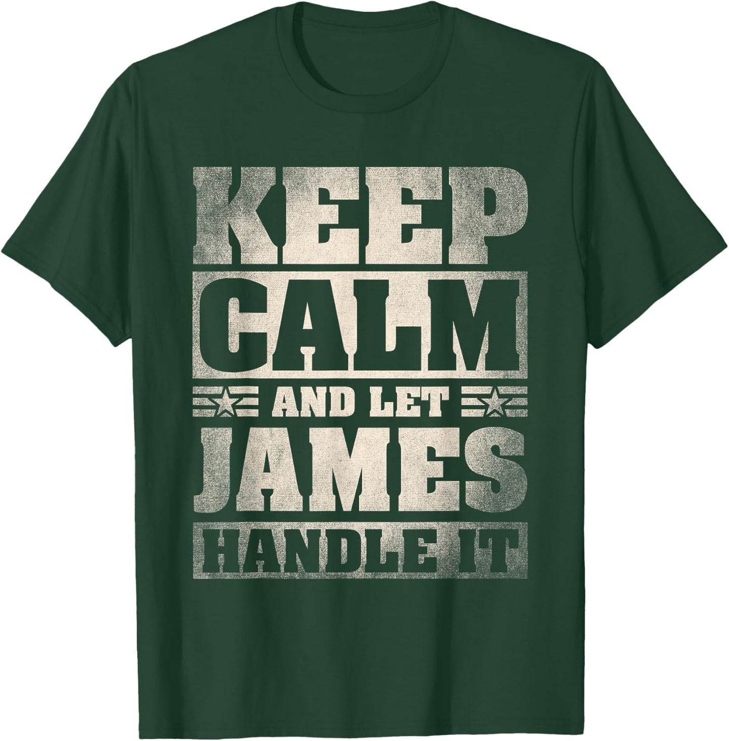 James Name Shirt Personalized James First Name T-Shirt - T-Shirt | Forest