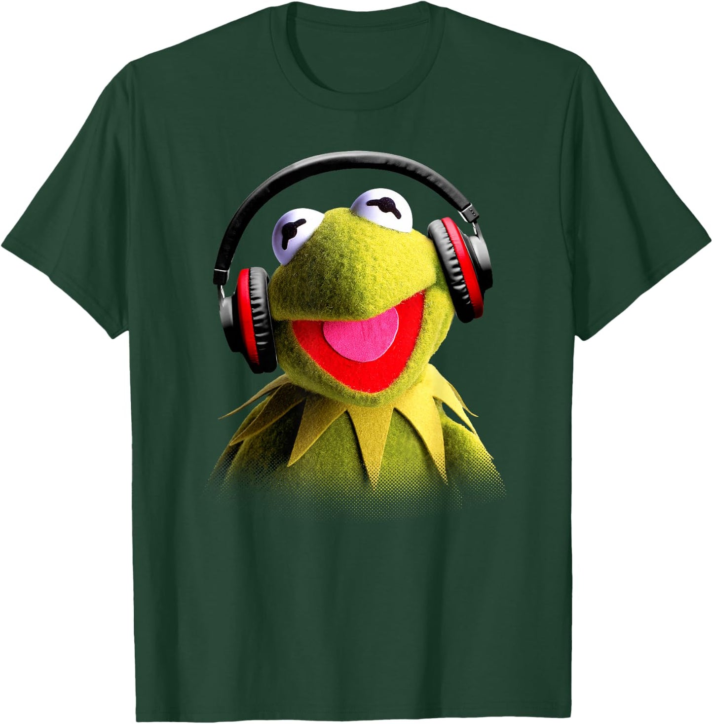 Disney - Muppet Babies Kermit Headphones T-Shirt - T-Shirt | Forest