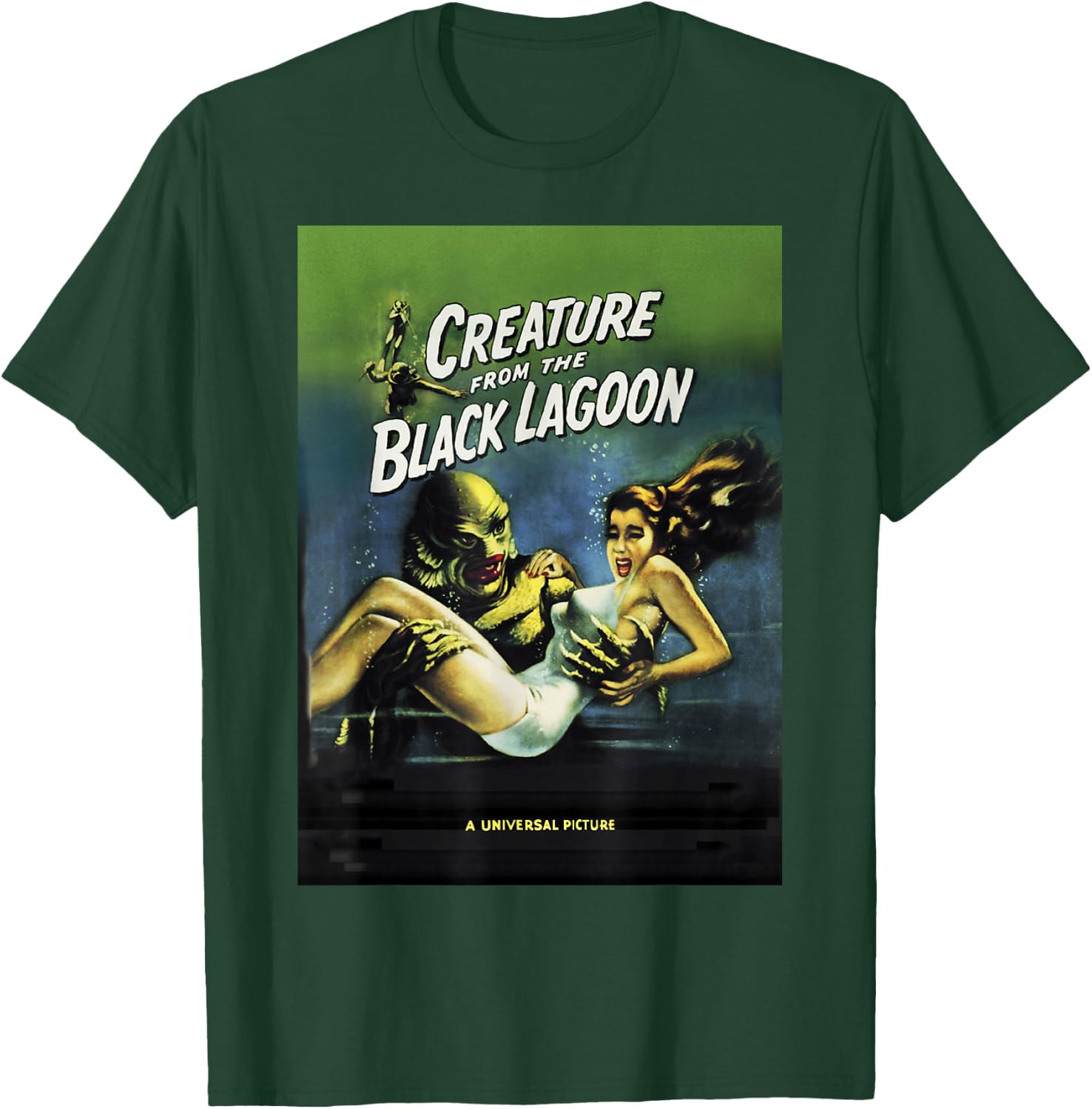 Universal Monsters Creature From The Black Lagoon Poster T-Shirt - T-Shirt | Forest