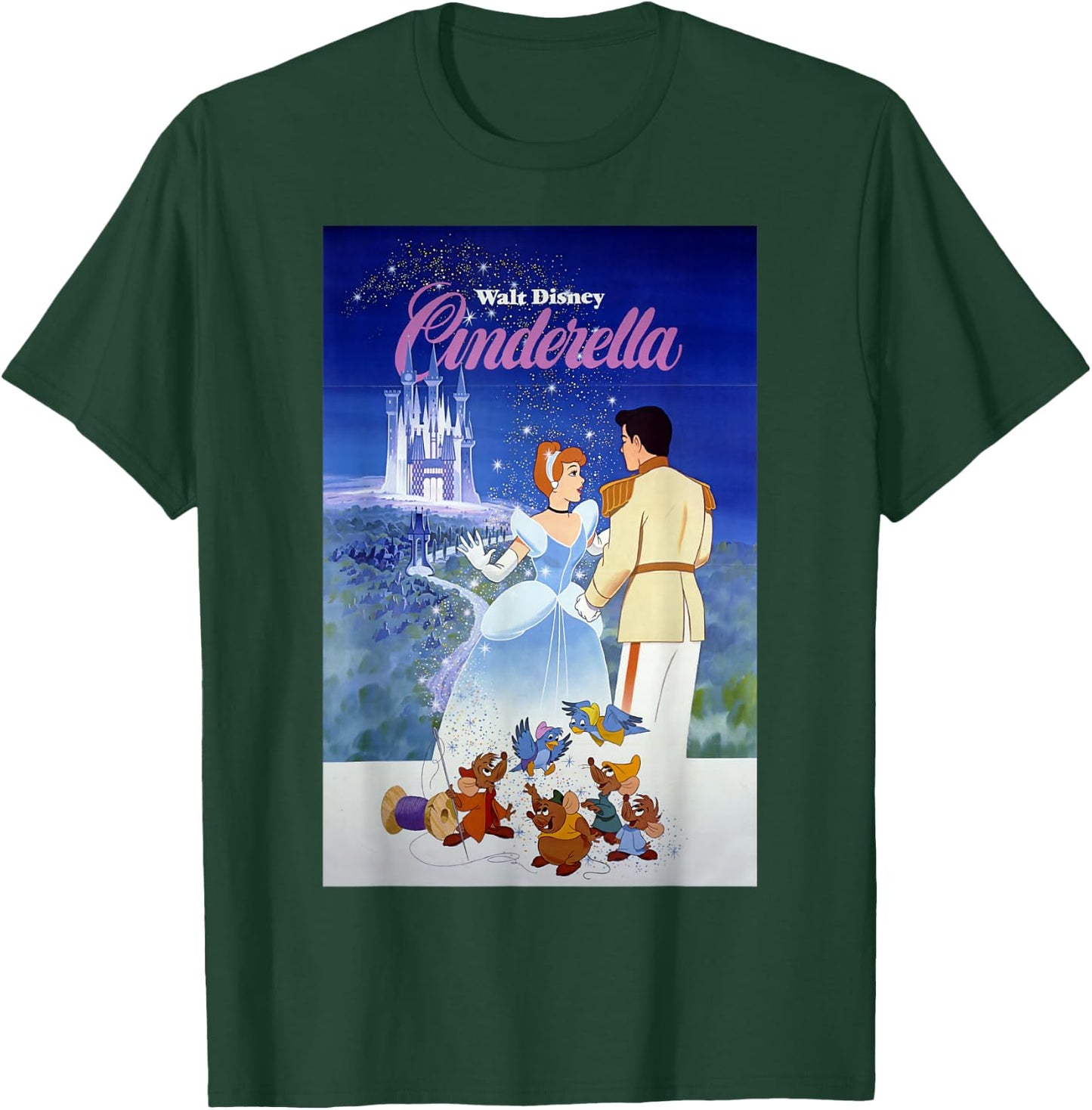 Disney Cinderella Vintage Poster Small T-Shirt - T-Shirt | Forest