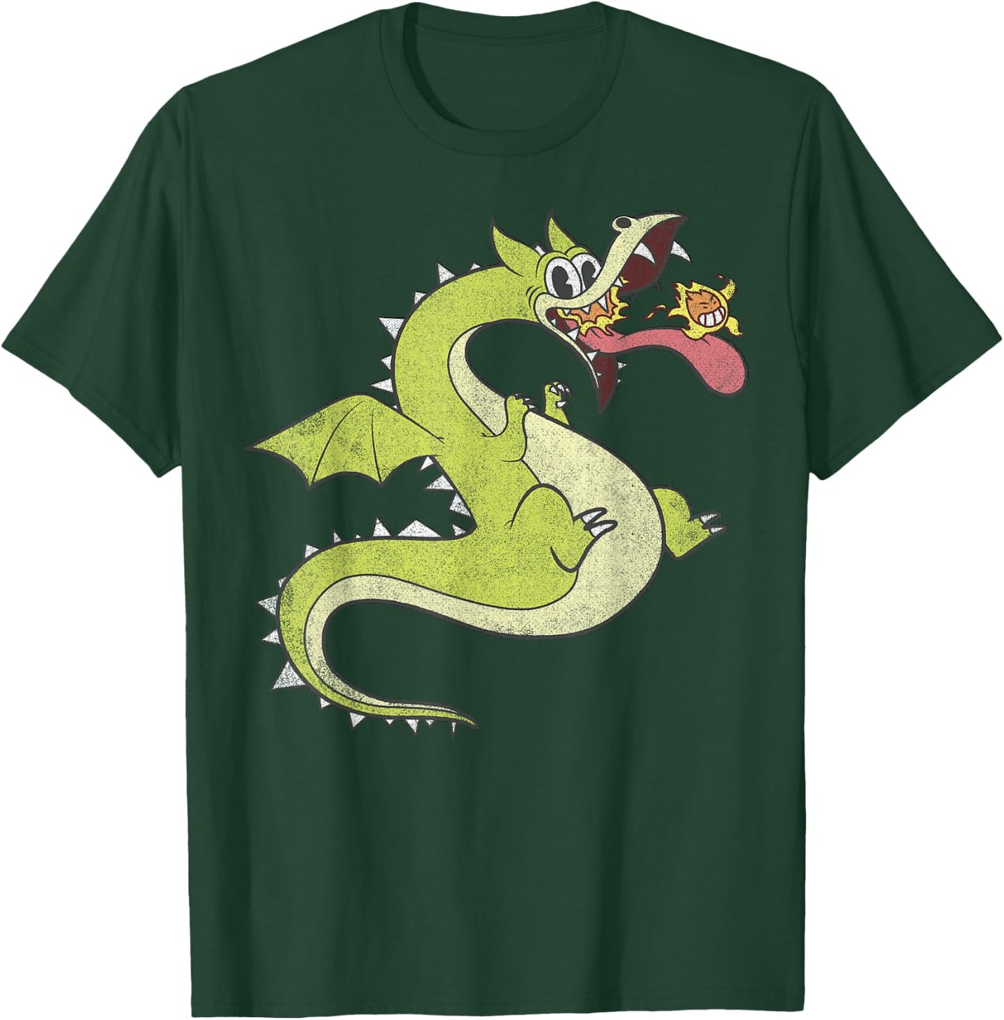 Cuphead Distressed Grim Matchstick T-Shirt - T-Shirt | Forest