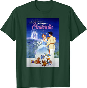 Disney Cinderella Classic Vintage Movie Poster T-Shirt - T-Shirt | Forest
