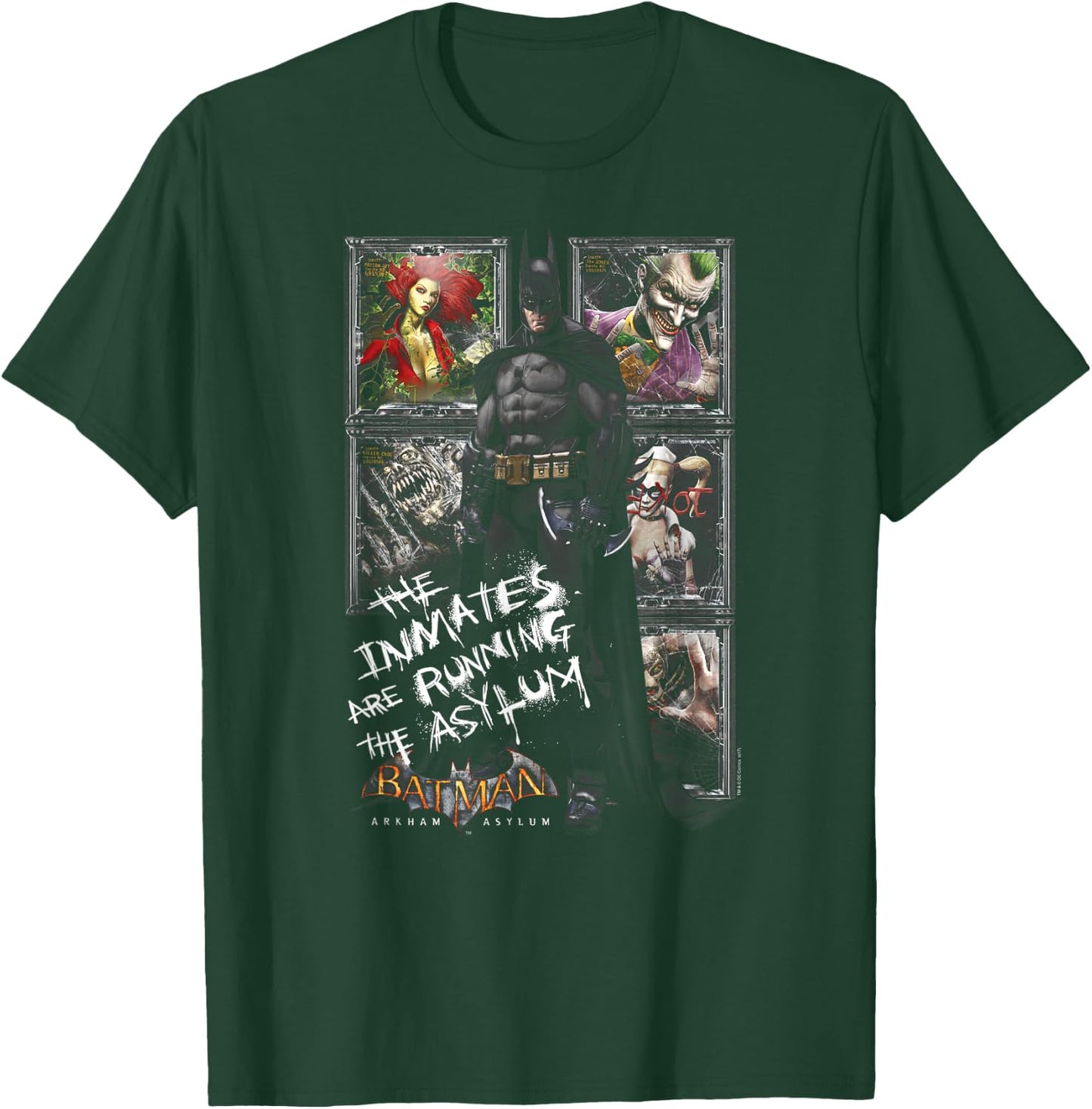 Batman: Arkham Asylum Running the Asylum T-Shirt - T-Shirt | Forest