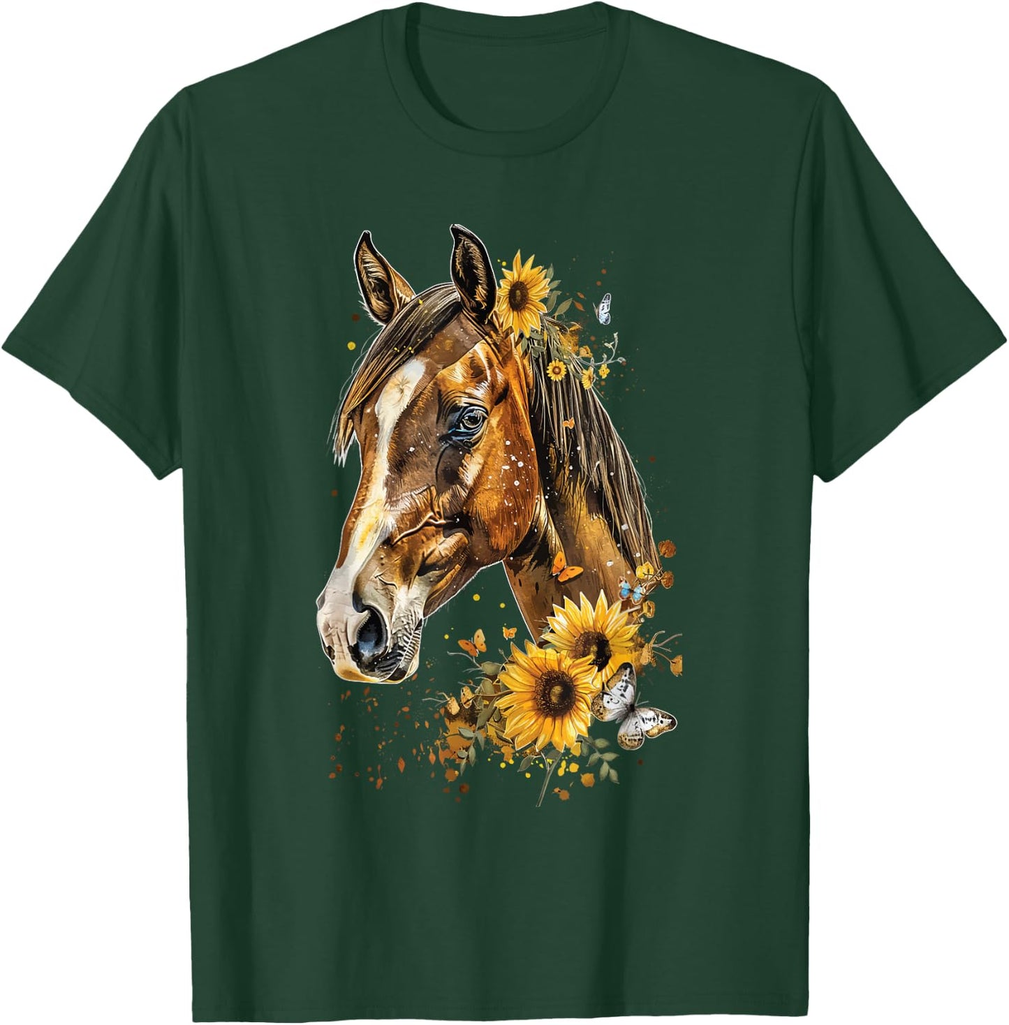 Clydesdale Flower T-Shirt - T-Shirt | Forest