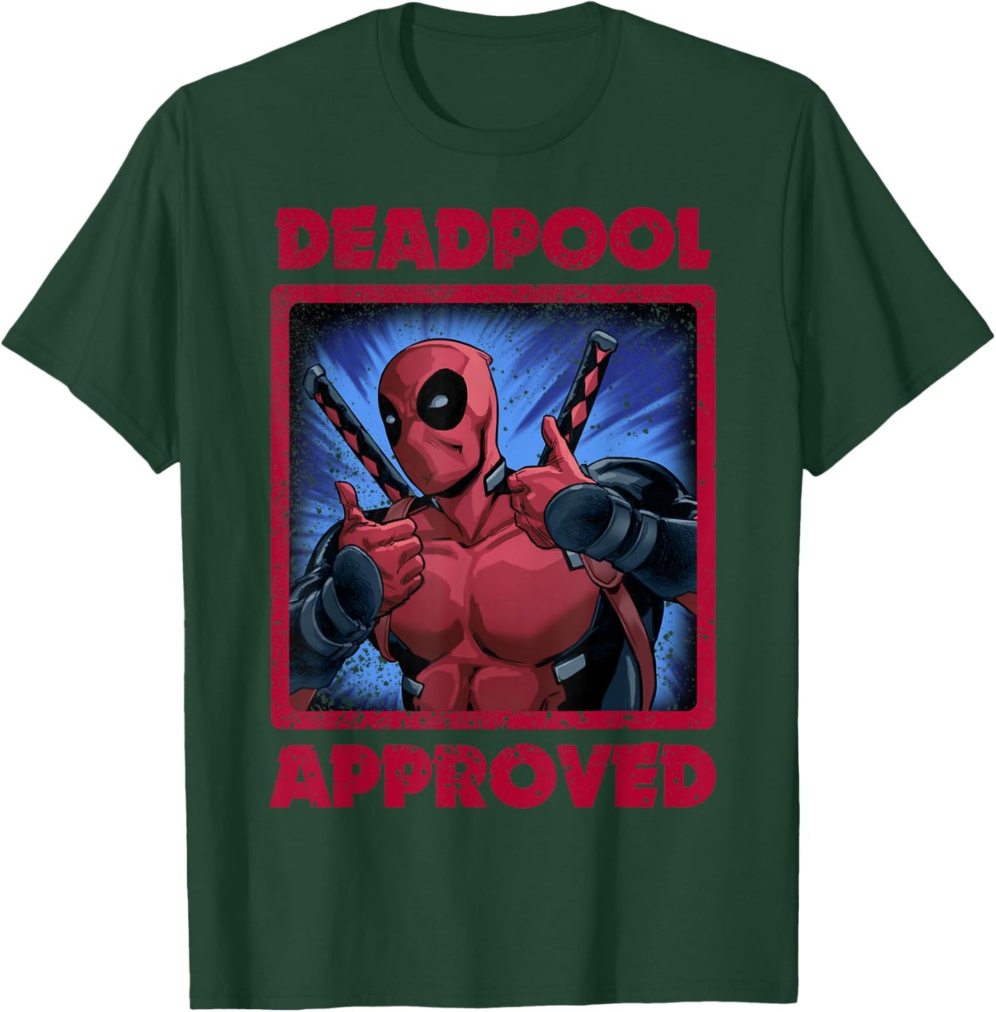 Marvel Deadpool Two Thumbs Up Approved Graphic T-Shirt - T-Shirt | Forest