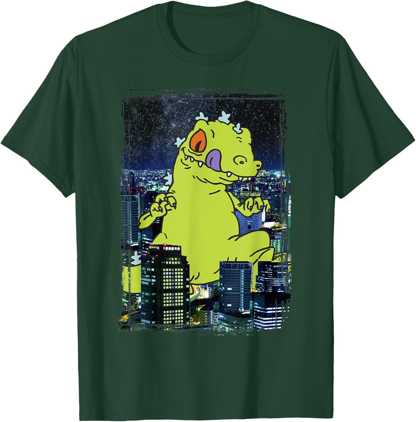 Rugrats Reptar In The City Photoreal Graphic T-Shirt - T-Shirt | Forest