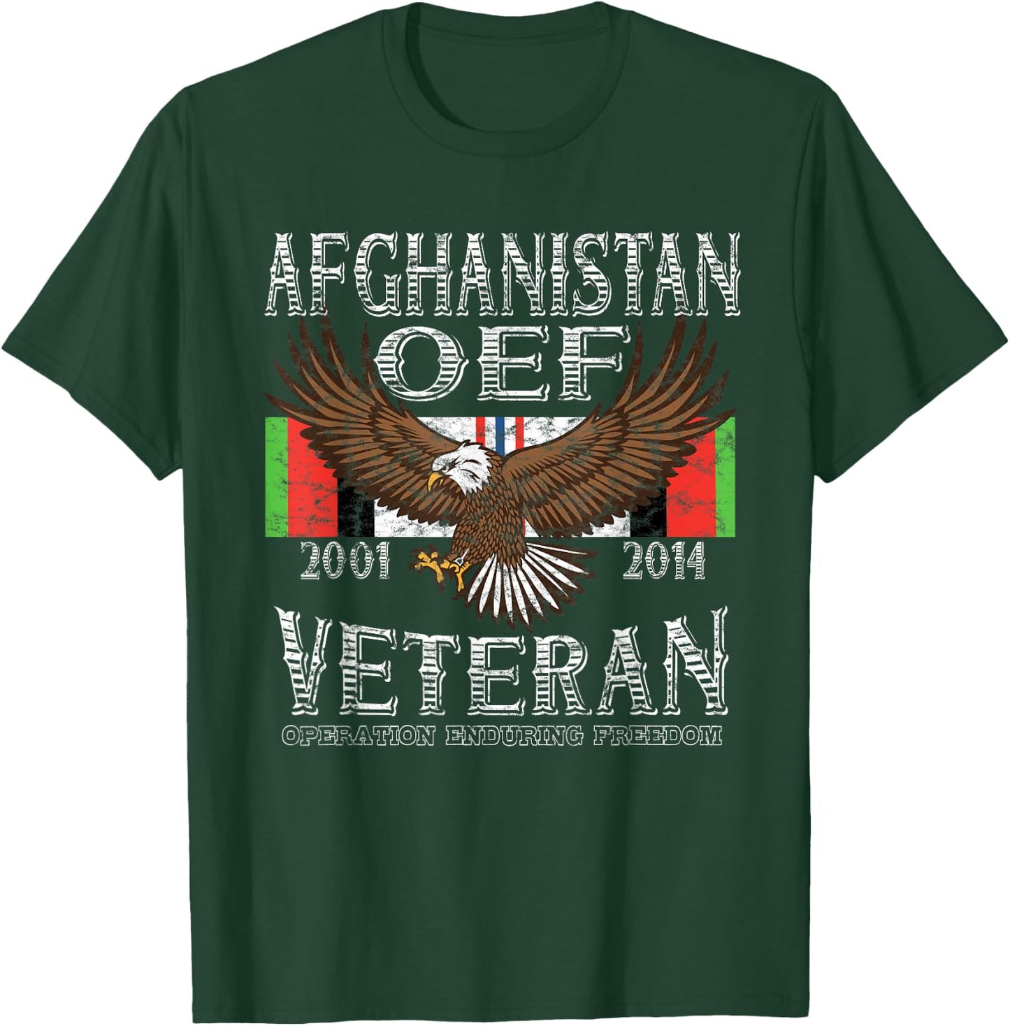 OEF Veteran Shirt- Afganistan Operation Enduring Freedom T-Shirt - T-Shirt | Forest