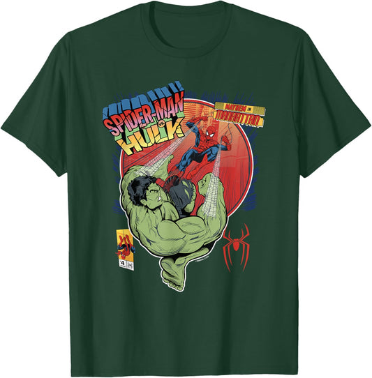 Marvel Spider-Man: New Day Hulk Mayhem in Manhattan T-Shirt - T-Shirt | Forest