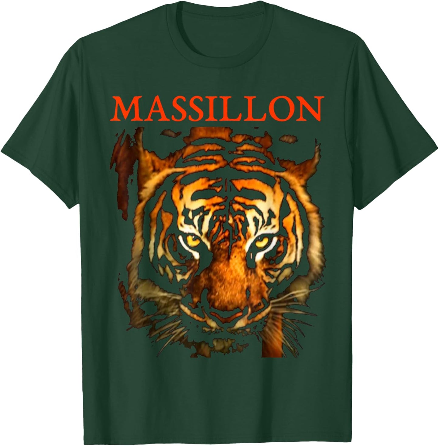 Massillon, Sports, Football, Baseball, Basketball. Tigers T-Shirt - T-Shirt | Forest