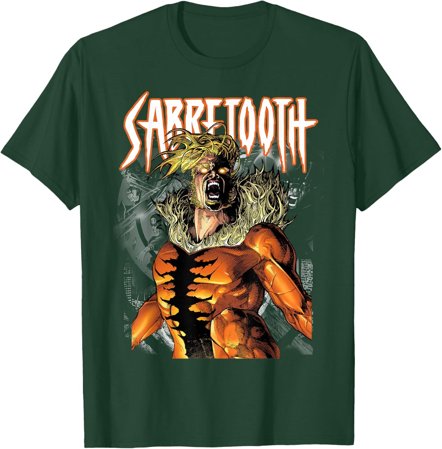 Marvel X-Men Classic Sabretooth Release Inner Beast T-Shirt - T-Shirt | Forest
