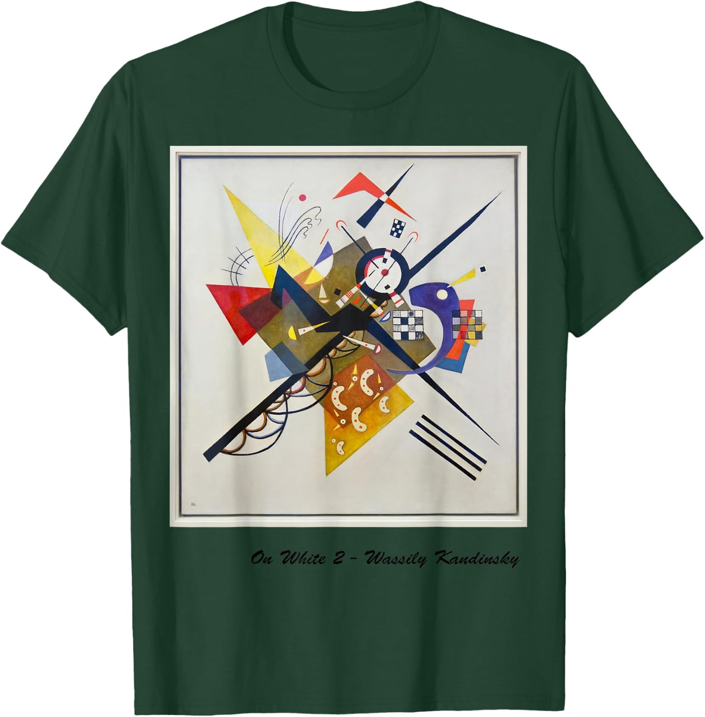 Kandinsky art -- On White T-Shirt - T-Shirt | Forest