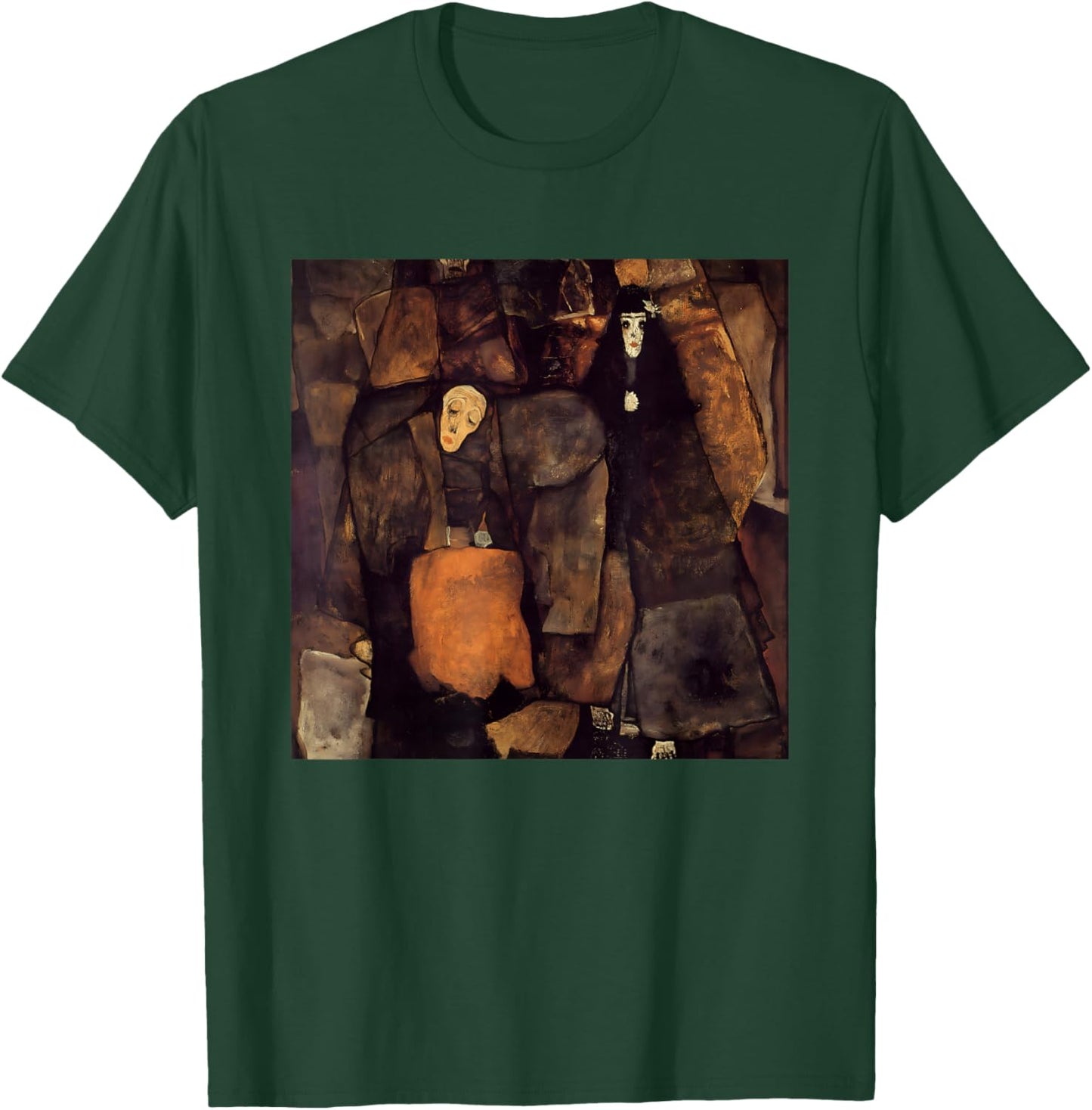 Procession by Egon Schiele (1911) T-Shirt - T-Shirt | Forest