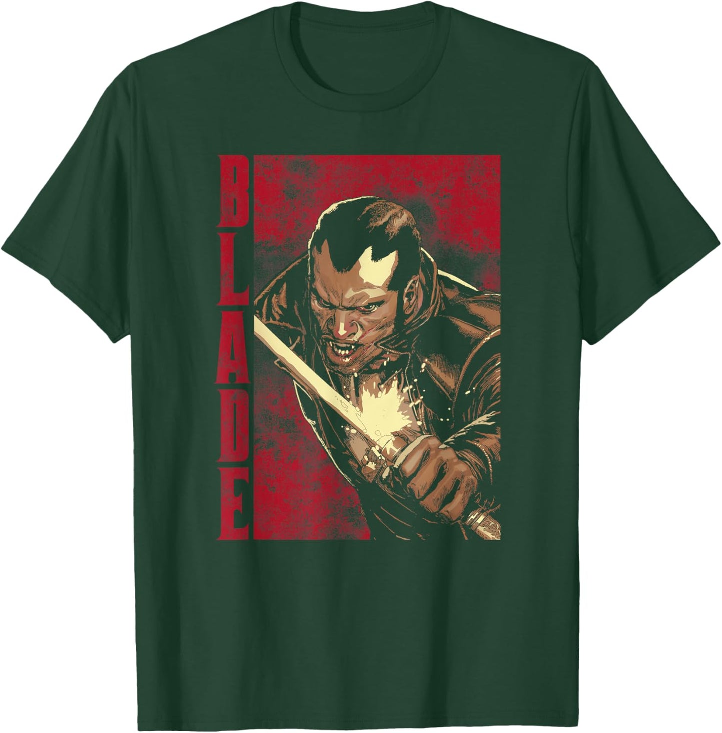 Marvel Blade Epic Sword Deflect Hit Or Miss Graphic T-Shirt - T-Shirt | Forest