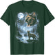 Tortoiseshell Cat Howling At The Moon 90s Retro Vintage T-Shirt - T-Shirt | Forest