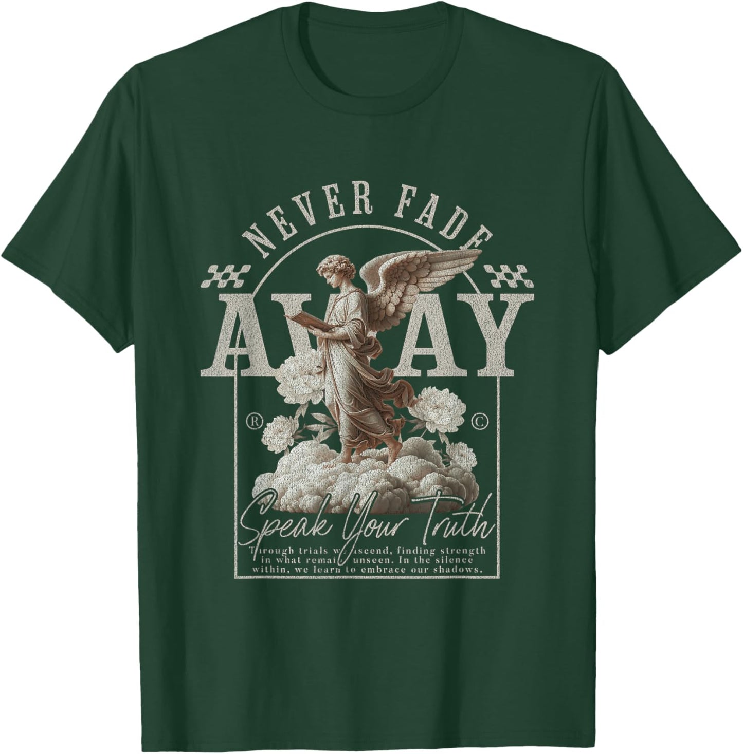 Vintage Y2K Grunge Aesthetic Alt Goth Angel Gothic T-Shirt - T-Shirt | Forest