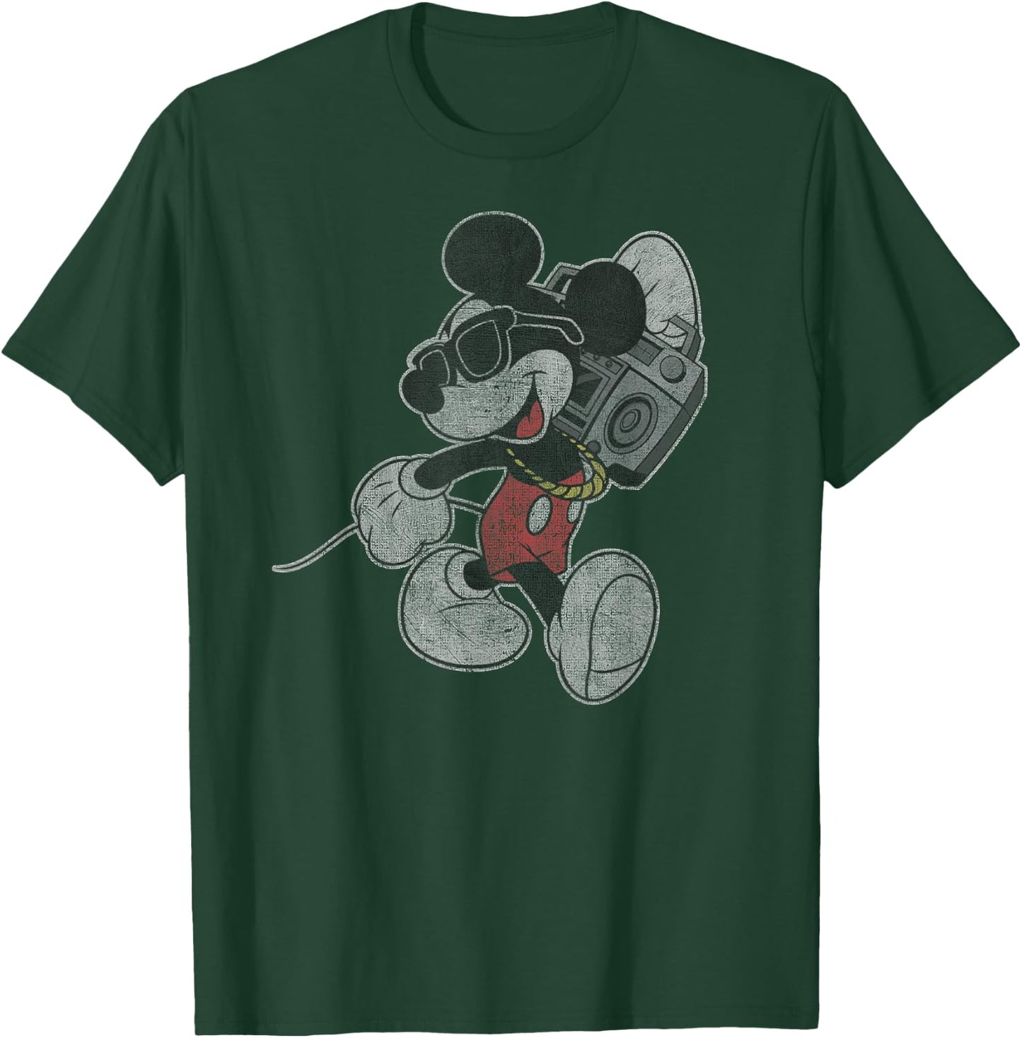 Disney - Mickey Mouse w. Boombox T-Shirt - T-Shirt | Forest